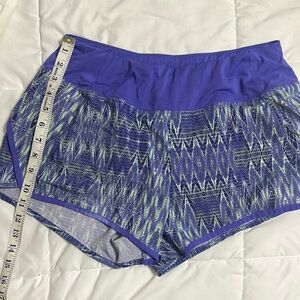 Purple Patterned Women's Shorts